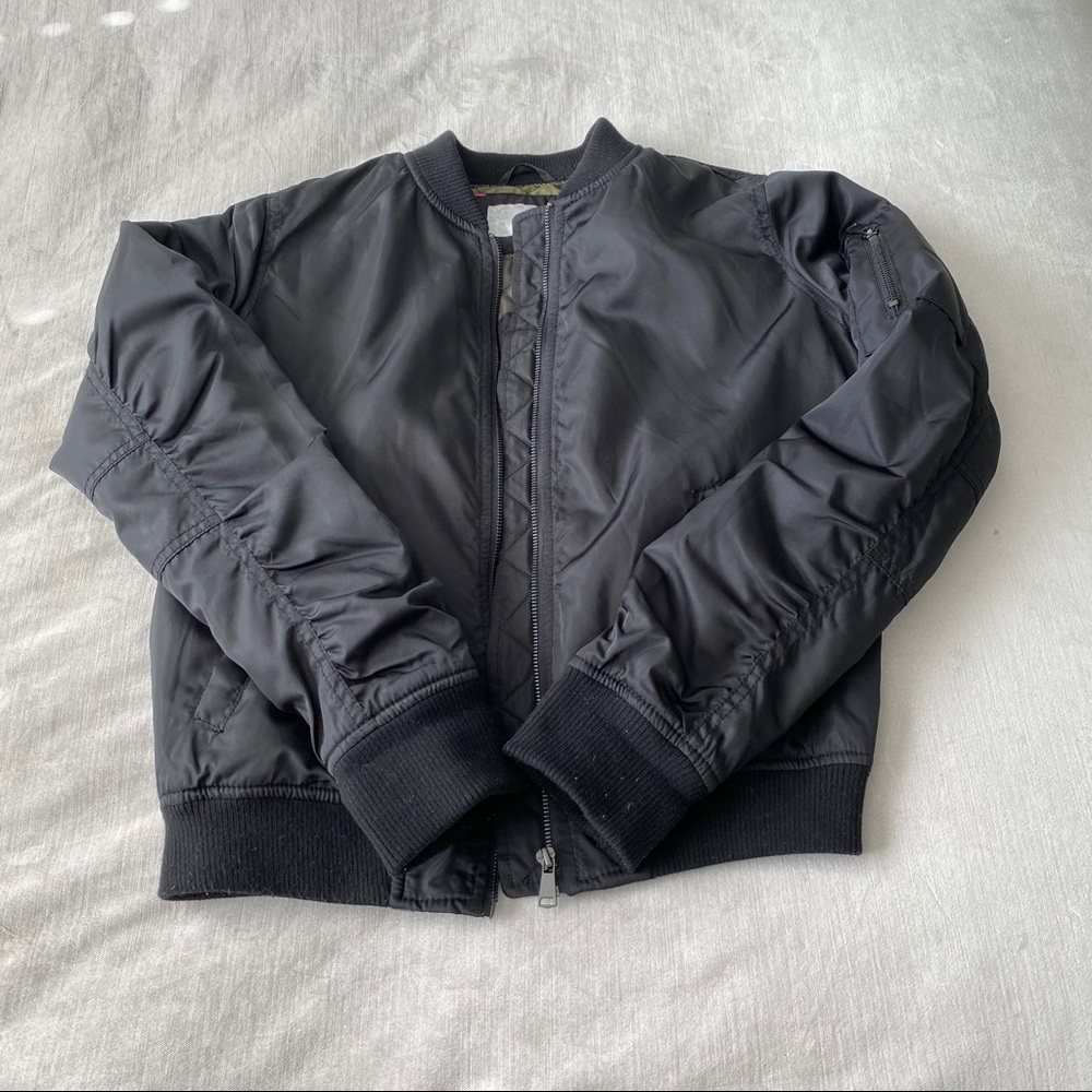 Black bomber jacket